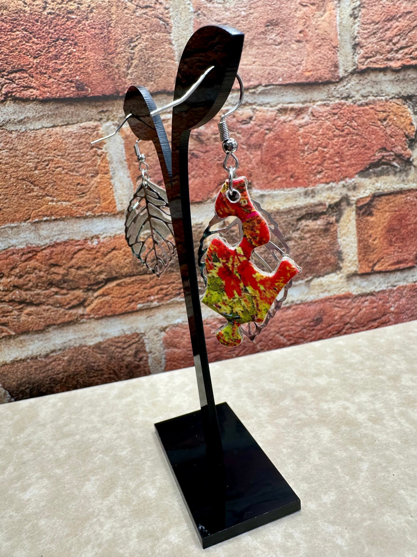 Jigsaw Puzzle Earrings