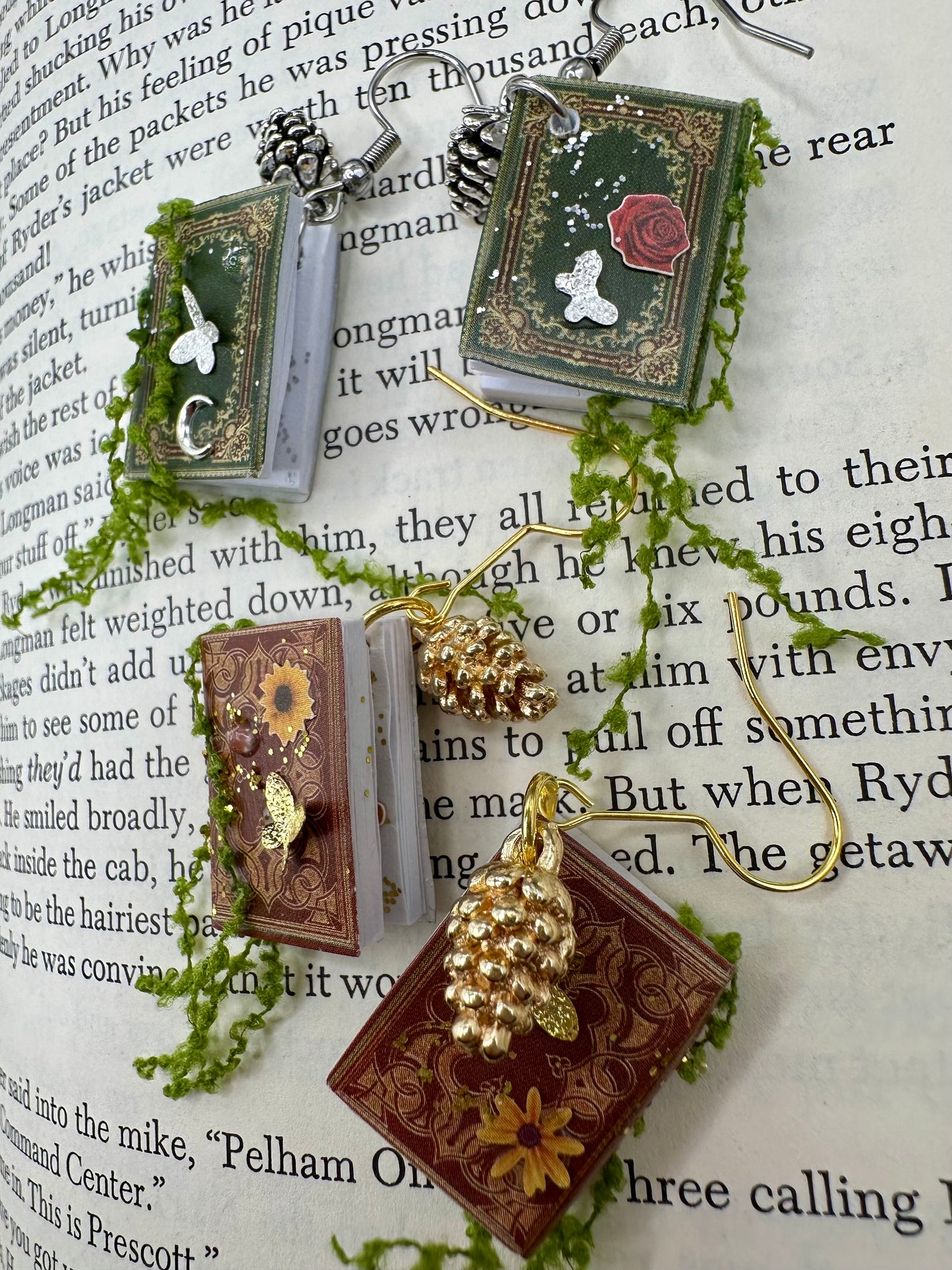 Magical Spellbook Earrings