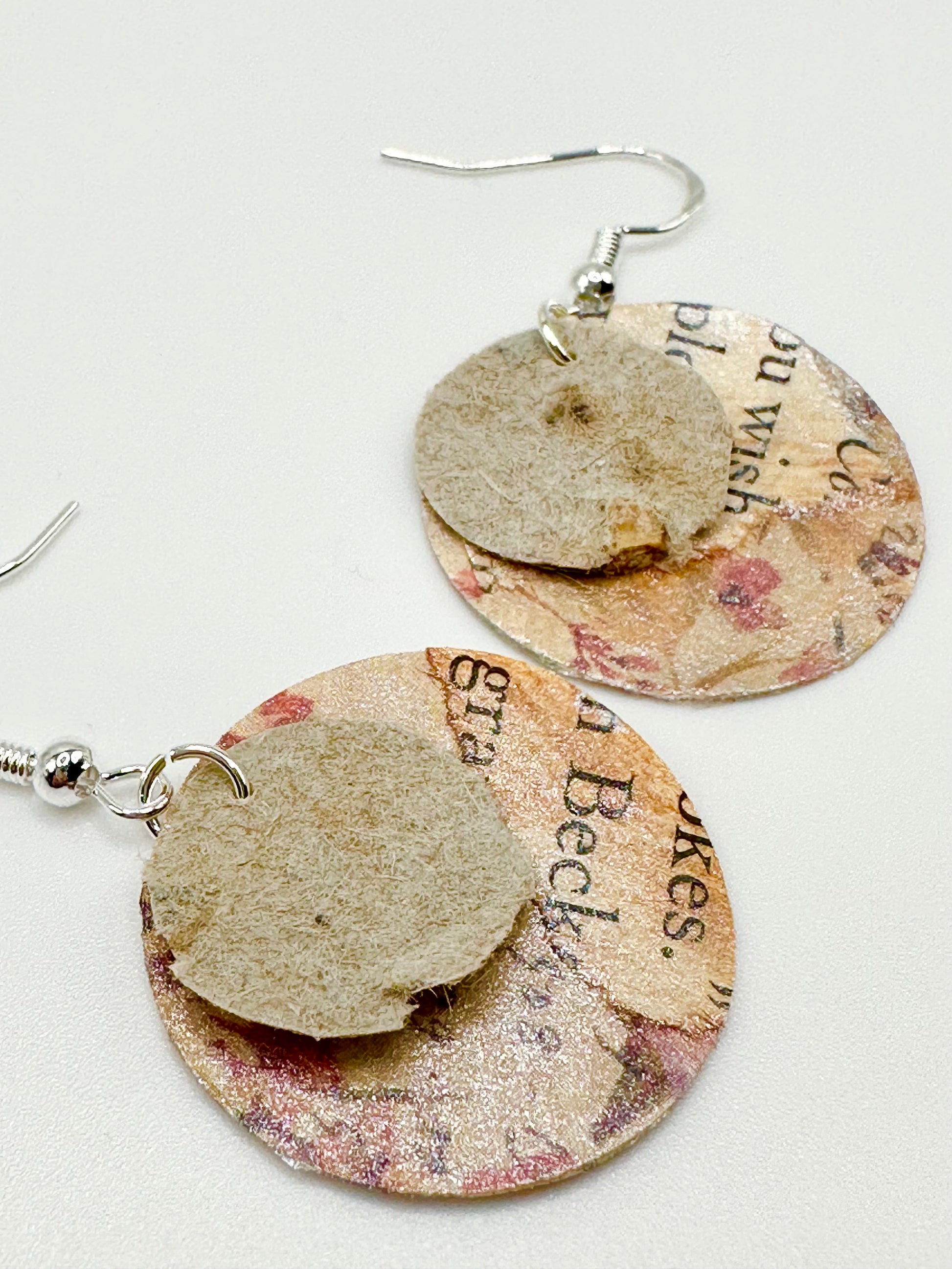 Detail picture of scrapbook earrings Style A