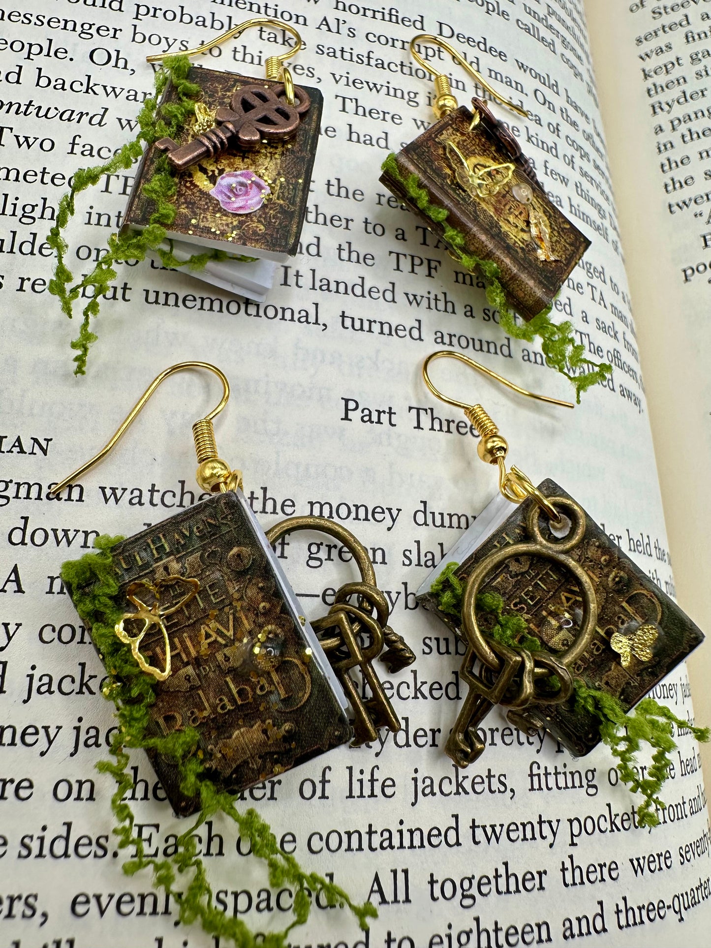 Magical Spellbook Earrings