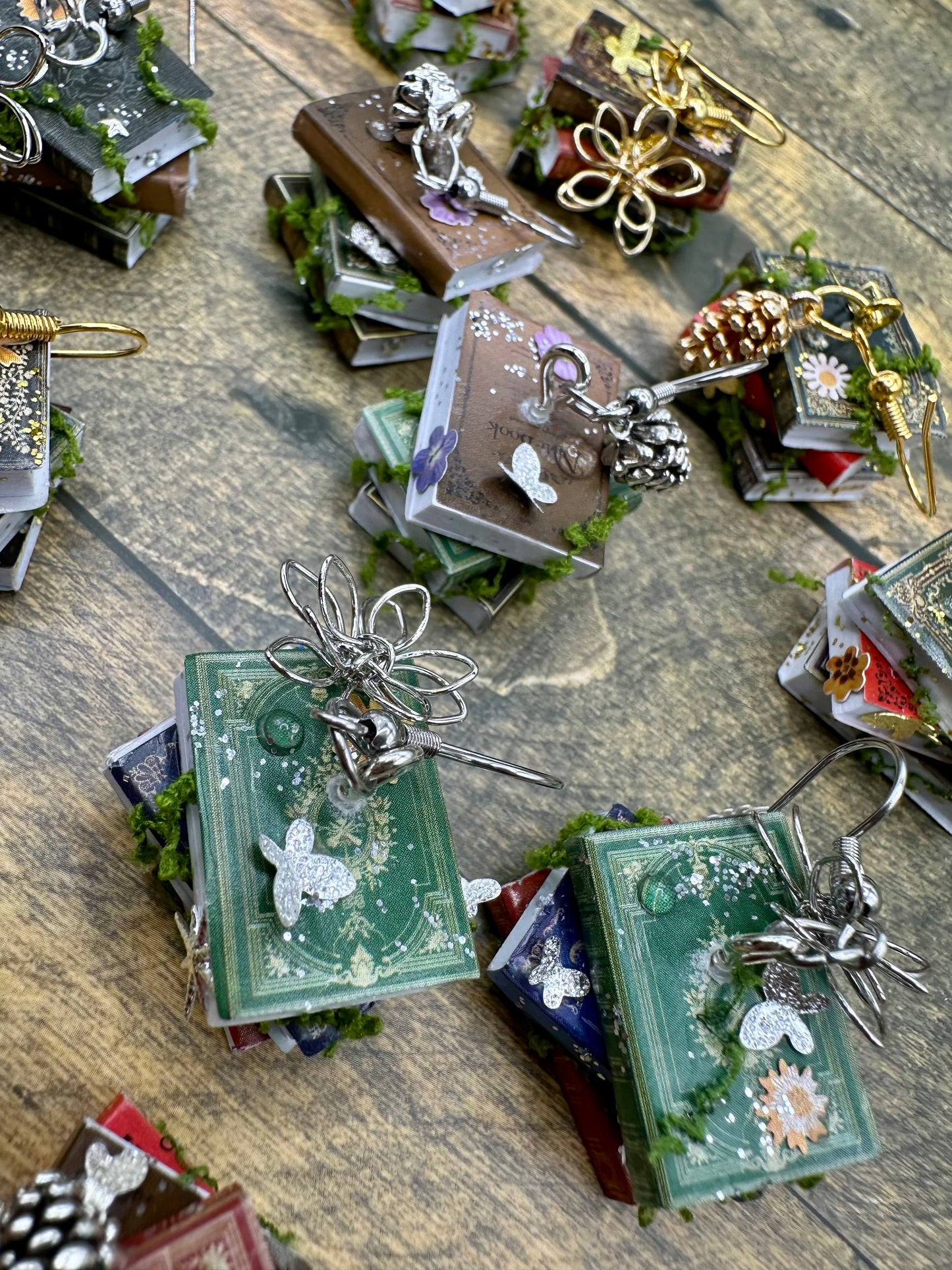 Enchanted Book Stack Earrings