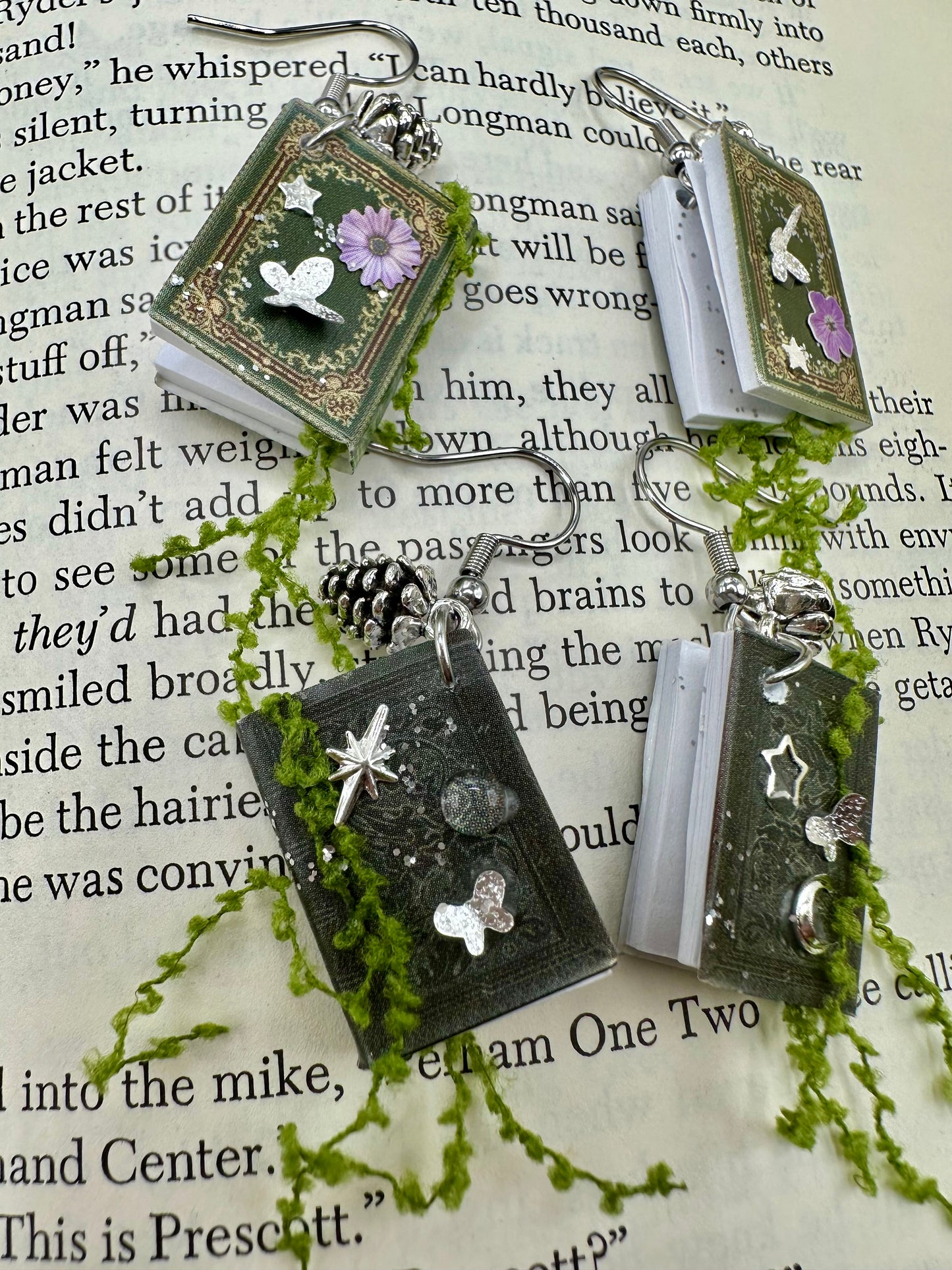 Magical Spellbook Earrings