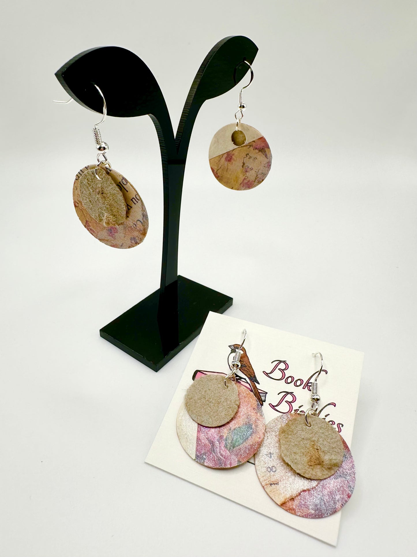 Handmade paper earrings Style A