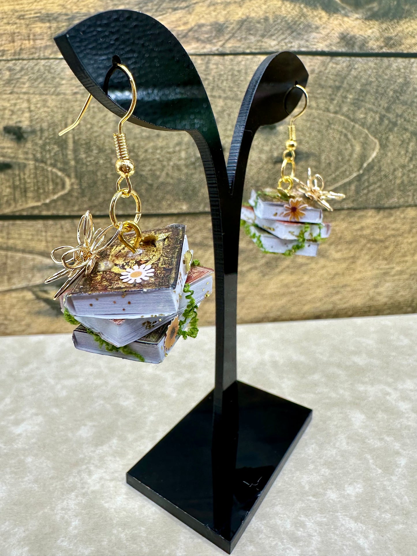Enchanted Book Stack Earrings