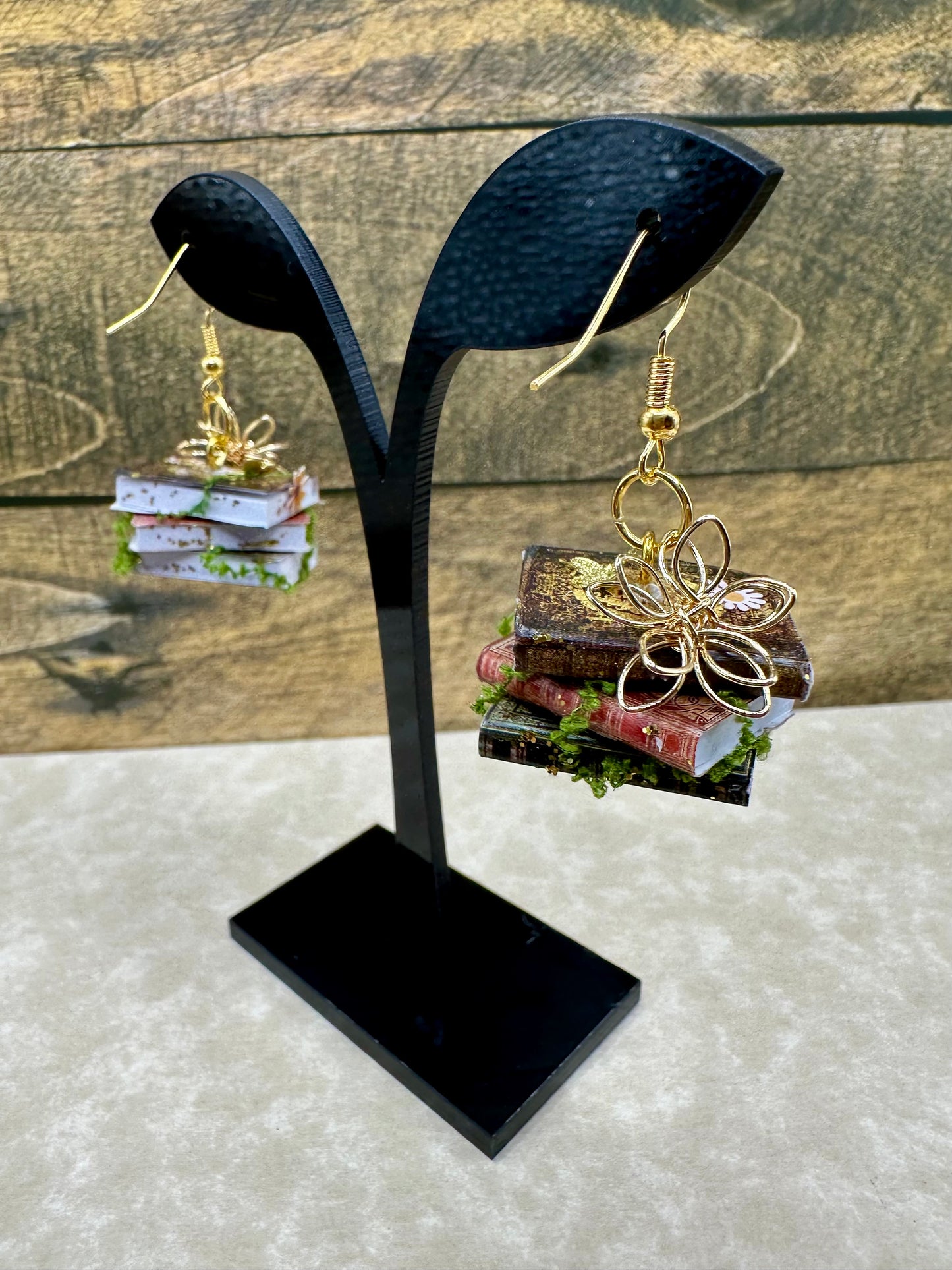 Enchanted Book Stack Earrings
