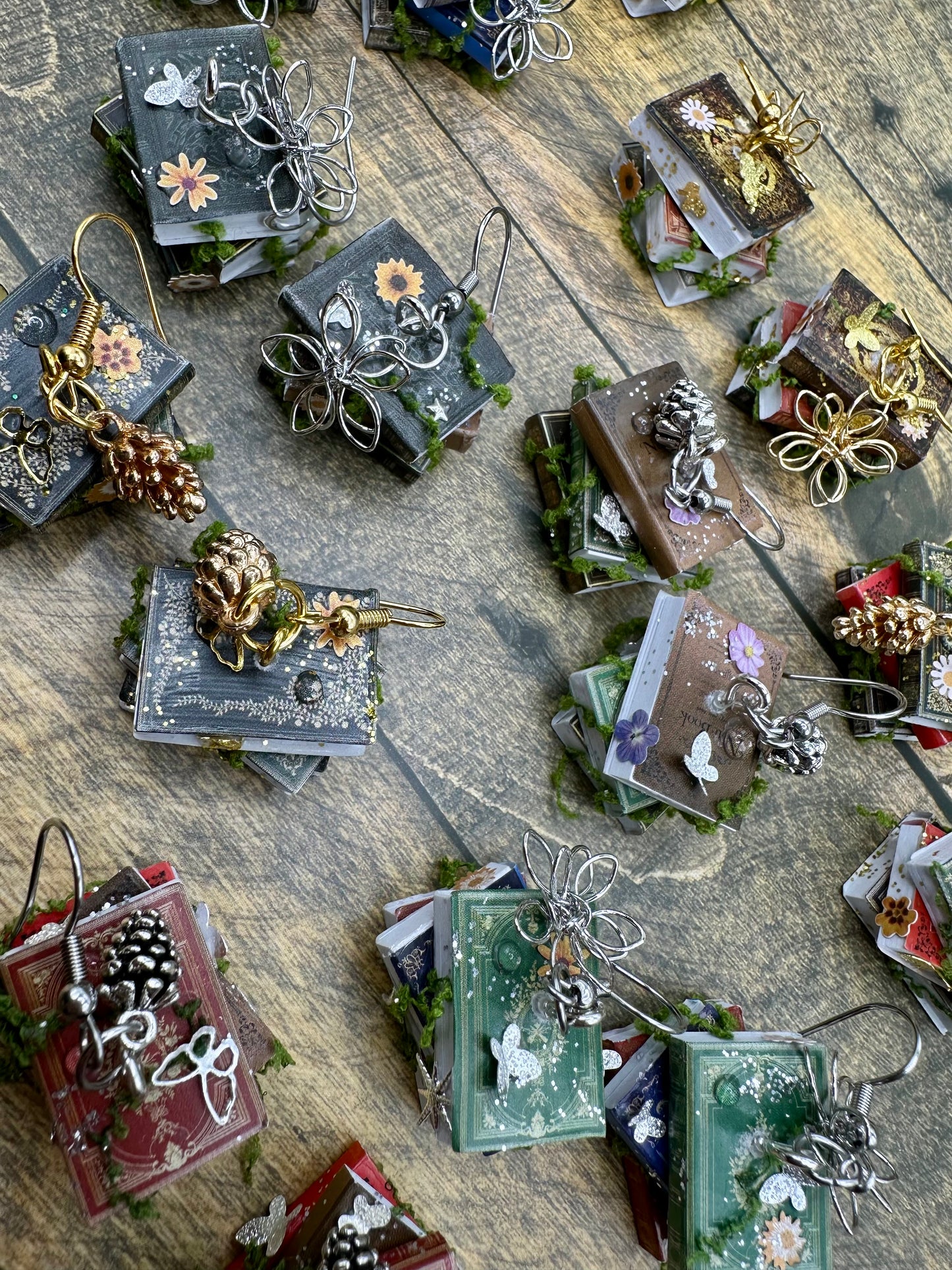 Enchanted Book Stack Earrings