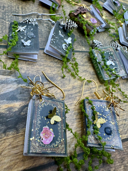 Magical Spellbook Earrings