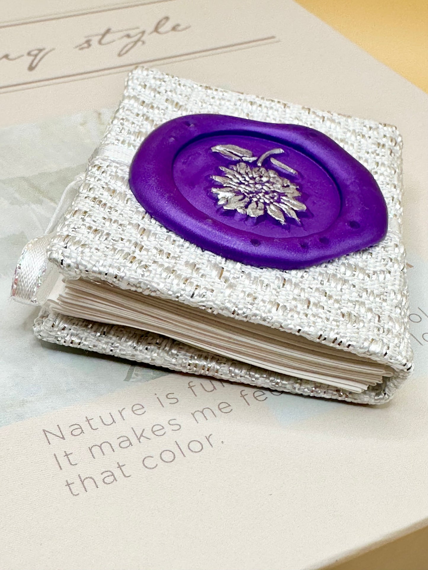 Mini Wax Seal Books - White