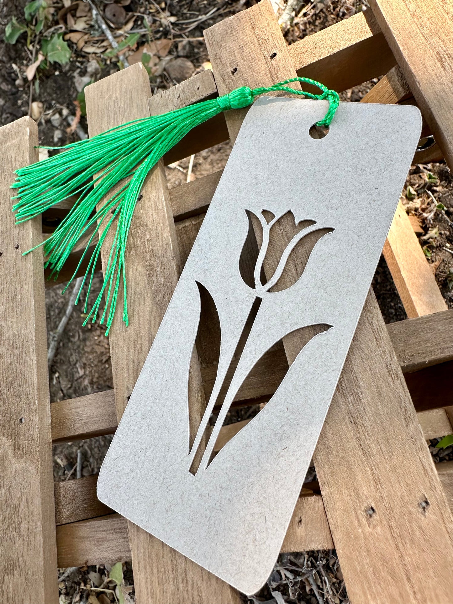 Blind Bookmark Set - Flowers