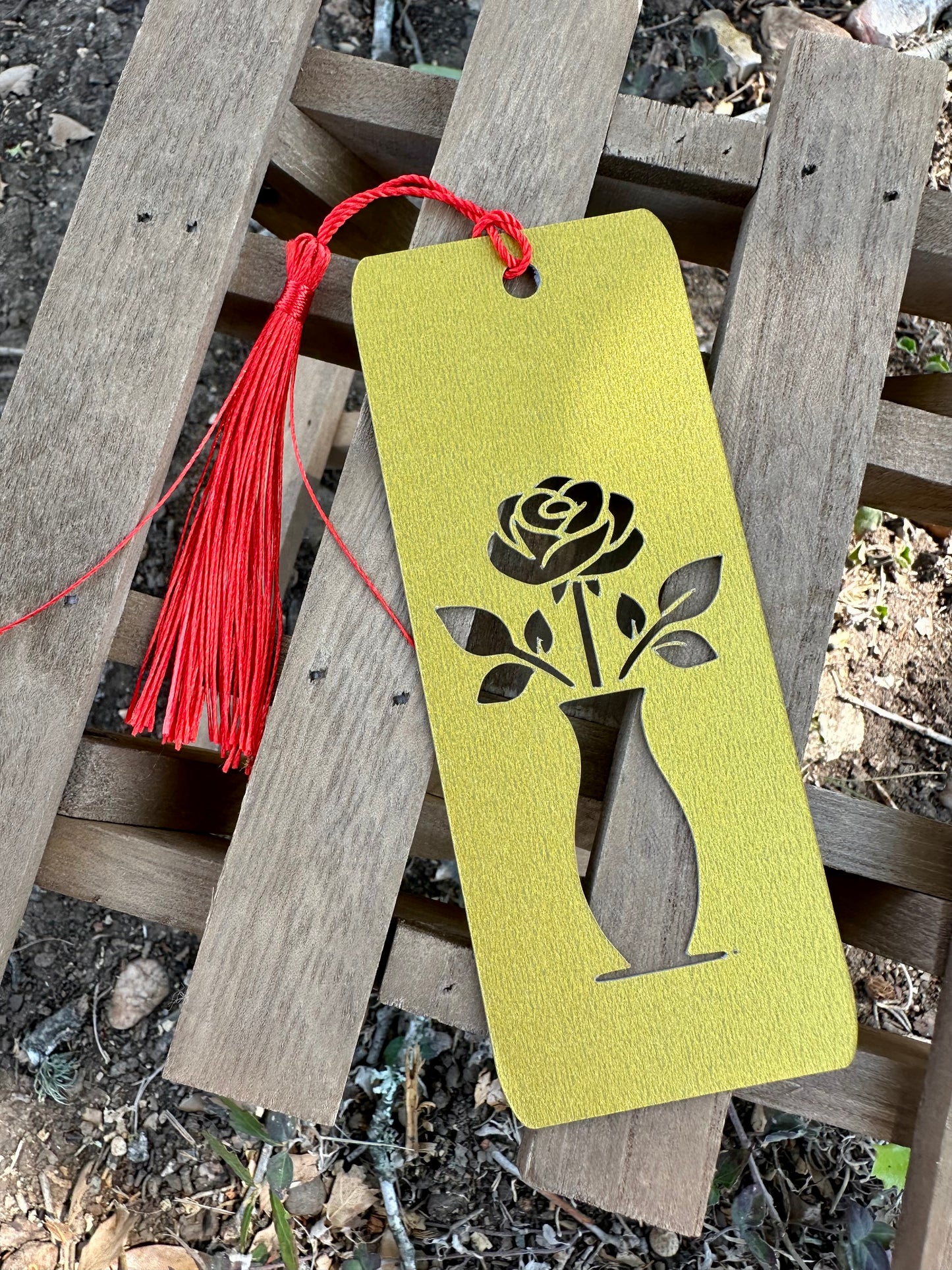 Blind Bookmark Set - Flowers