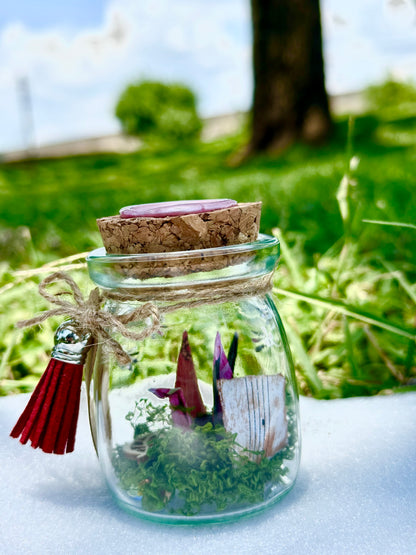 Pink fairy potion jar origami