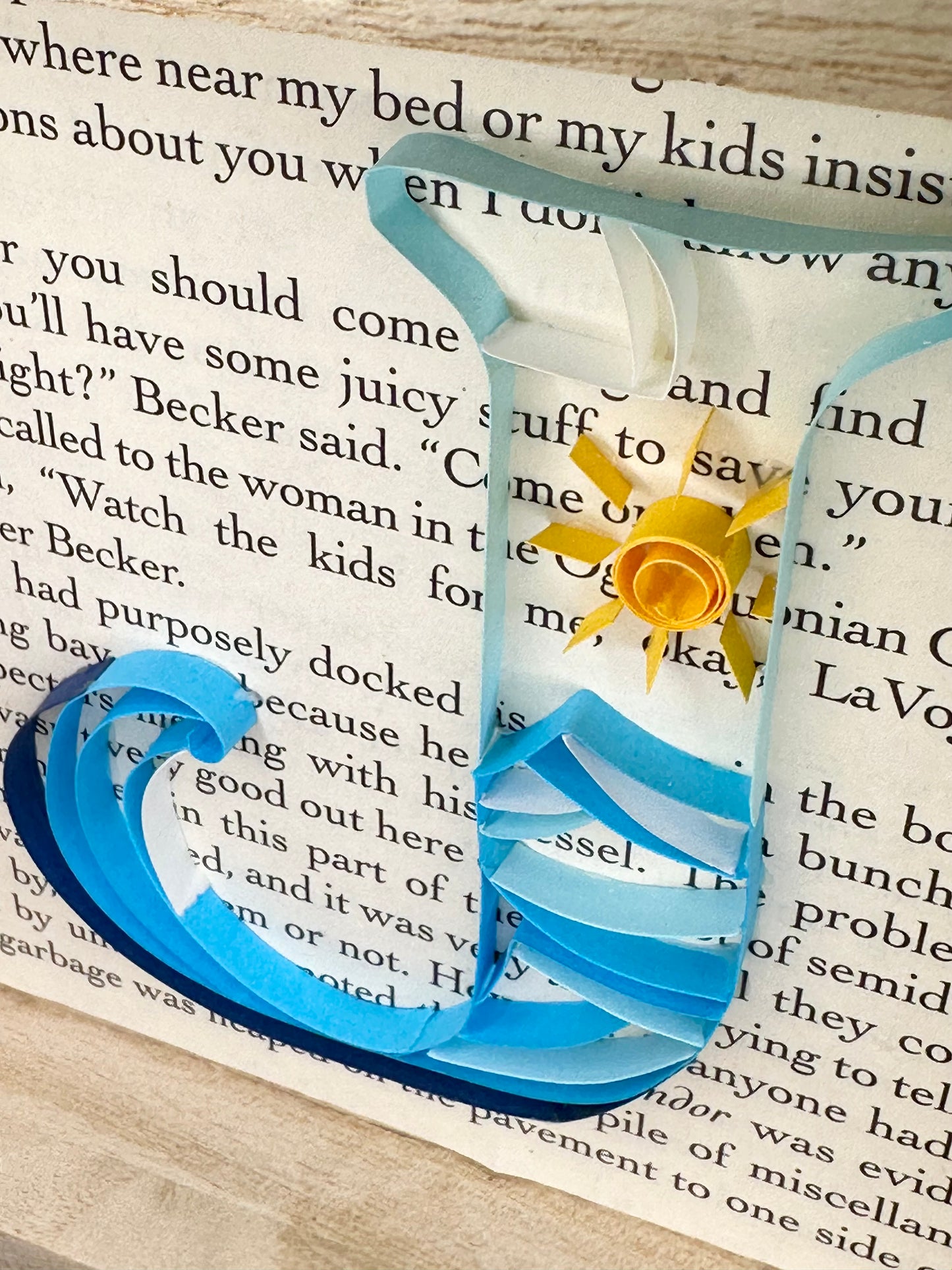 Quilling letter J custom