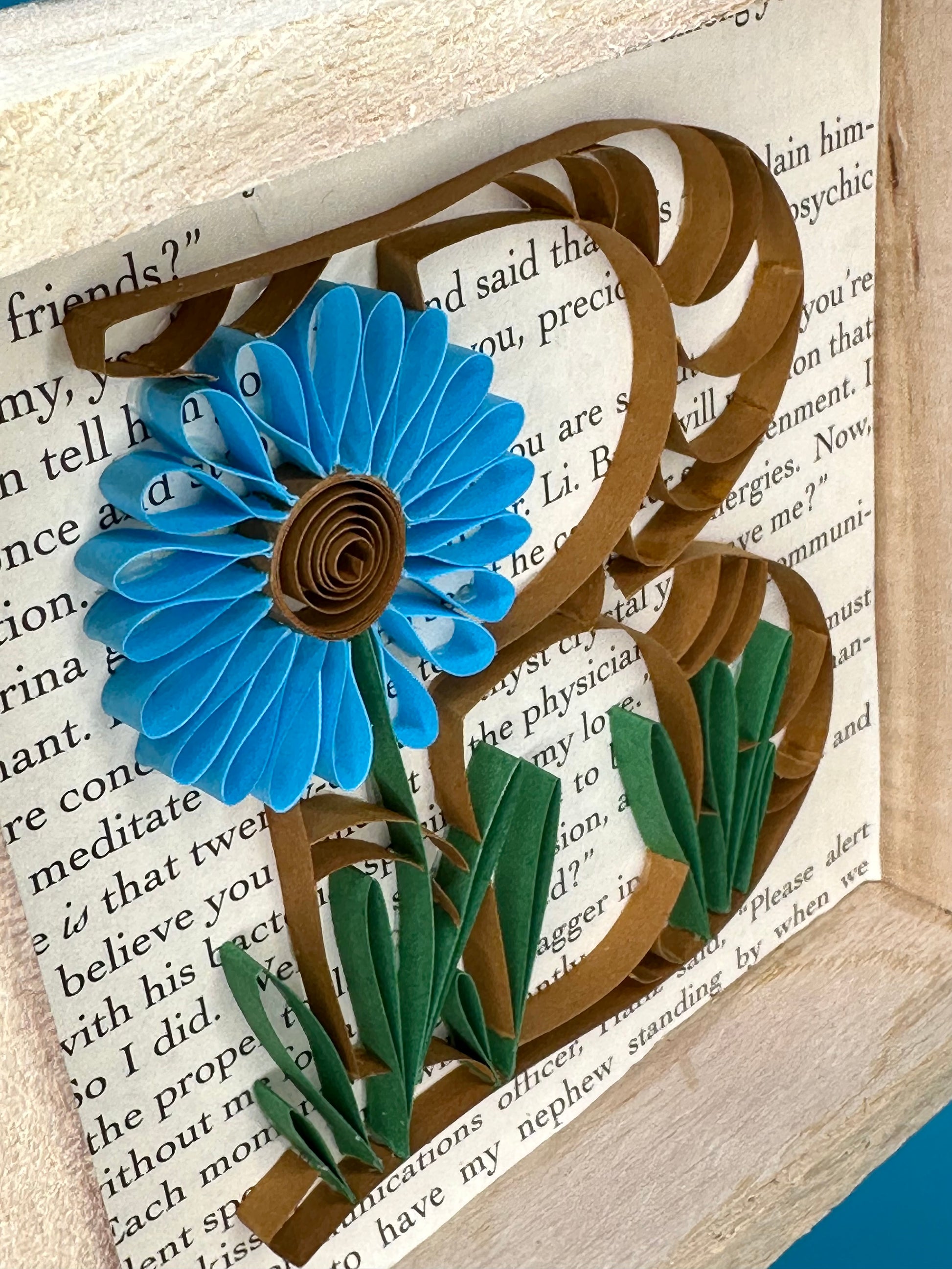 Paper quilling flower details