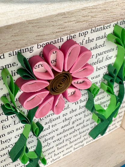 Close up of quilling flower